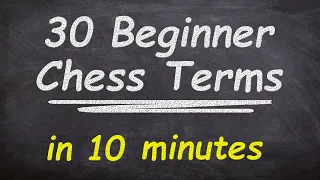 New Players START HERE - 30 Chess Terms Every Beginner Should Know - Basic Chess Terms And Concepts