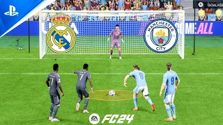 FC 24 | Vinicius Jr vs Haaland | Real Madrid vs Man City UCL Quarter Final | Penalty Shootout - PS5