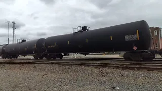 CSX M332 With a Solo SD70MACe Leader and a Mid-Train DPU.