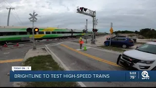 Brightline to conduct high-speed testing in Palm Beach County