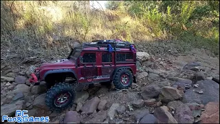 Traxxas TRX4 with Amewi RCX10 PS  RC Adventure #3 Rock hill Climb