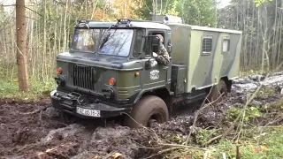 зил 131 и газ 66 в своей стихии#покатушки#бездорожье#оффроад#truck#offroad#