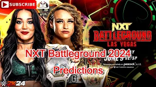 NXT Battleground 2024 NXT Women's Championship Roxanne Perez vs. Jordynne Grace Predictions WWE 2K24