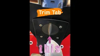 How to adjust Trim Tab fin on outboard motor - (boat leans to one side)