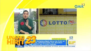 Kapuso sa Batas- Usapan tungkol sa pagkakapanalo sa lotto | Unang Hirit