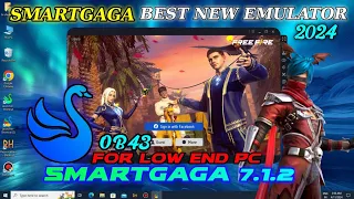 OB43 Smartgaga 7.1.2 Best Version For Low End PC | Smartgaga Free Fire Best Emulator FPS 1GB RAM🤯