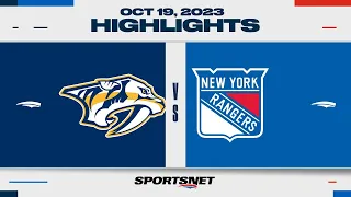 NHL Highlights | Predators vs. Rangers - October 19, 2023