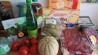 retour de courses lidl 🍓🥦🥒🍋🍊