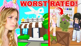 I Went To The WORST RATED PET SALON In Adopt Me! (Roblox)