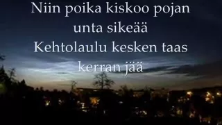 Yö - Ihmisen Poika + Lyrics