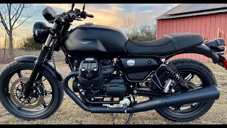 2021 Moto Guzzi V7 E5 Stone | Top Speed Run