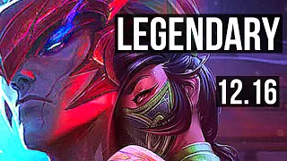 YONE vs AKALI (MID) | 15/1/7, Legendary, 500+ games | EUW Master | 12.16