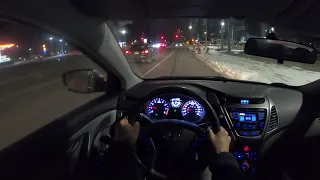 2014 Hyundai Elantra GL - POV Night Drive