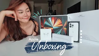 [Unboxing] iPad Pro 12.9”, iPhone 13 Pro, Magic Keyboard, Apple Pencil, AirPods Pro | LaurAngelia