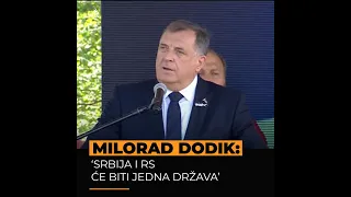 Dodik: Srbija i Republika Srpska bit će jedna država