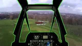 dji phantom green screen helicopter cockpit view