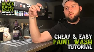 How To Make A Cheap & Easy Black Wash For Your D&D Terrain Tutorial (Episode 012)