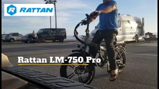 Have to see this - Rattan LM 750 Pro Electric Folding Bike - Fat Tire - Starboard Bow