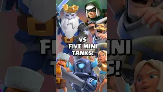 Five Mini Pekka vs Five Mini Tanks #clashroyale #clashroyaleshorts #shorts