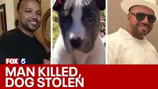 Family mourning after man shot, dog stolen | FOX 5 News