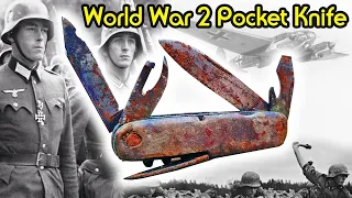 Pocket Knife Refurbishing from World War 2 | COOL RESTORATION, but backwards