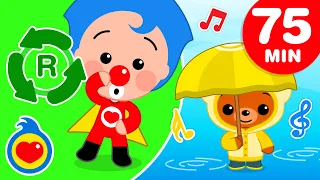 The Four R's ♫ + More Popular Nursery Rhymes & Kids Songs  (75 Min) Plim Plim