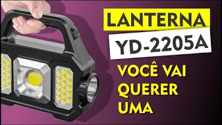 [REVIEW] Lanterna YD-2205a com carregamento solar e PowerBank.