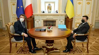French President Emmanuel Macron says Putin & Zelensky committed to Minsk accord | WION In Ukraine
