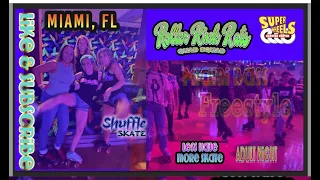 Ladies Love Miami! Super Wheels Adult Night: Roller Rink Rats Shuffle Roller Jam Skate Kendall 305