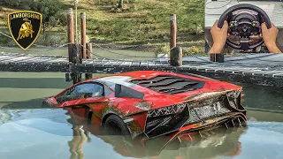 Rebuilding 1400HP Lamborghini Aventador  - Forza horizon 5 | Thrustmaster Gameplay