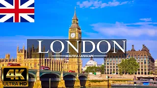 FLYING OVER LONDON 4K UHD| Relaxing Music Along With Beautiful Nature Videos|SUPER HD 4K VIDEO