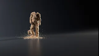 Sand Grain Character Disintegration [#4k #Houdini #Redshift]