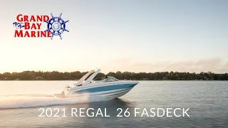 Grand Bay Marine Walk Through Featuring the 2021 Regal 26 FasDeck