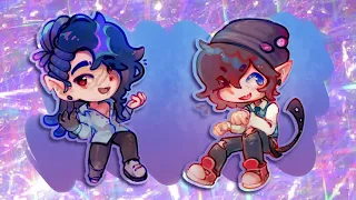 chibi brothers (speedpaint / loud, sorry)