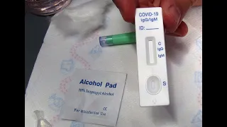 COVID-19 IgG/IgM blood Test Kit from aliexpress. Our try to find coronavirus antibodies...