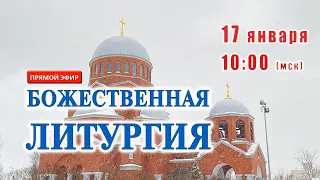 Прямая трансляция: Божественная литургия. Воскресенье 17 января 2021