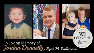 Funeral Cortége In Loving Memory of Jordan Donnelly, Ballymena Aged 25.