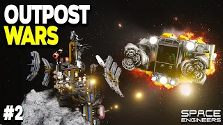 GIANT Station Discovery! - Space Engineers: OUTPOST WARS - Ep #2