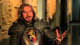 Night at the Museum: Secret of the Tomb: Dan Stevens "Sir Lancelot" On Set Interview | ScreenSlam