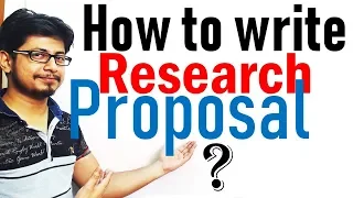 How to write a research Proposal ?