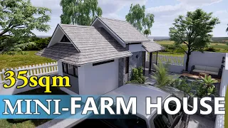 35Sqm. MINI-FARMHOUSE DESIGN IDEA ¦ Digital Tour