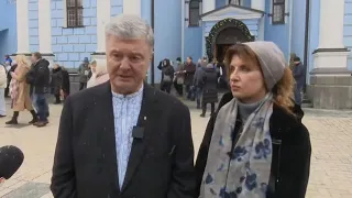 НАЖИВО! Порошенко вітає українців зі святом Водохреща. Михайлівський собор