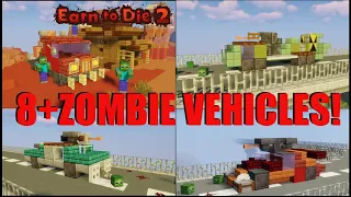 I Build Vehicles From EARN TO DIE In MINECRAFT!!!