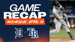 Tigers vs. Rays Highlights | 4/24/24