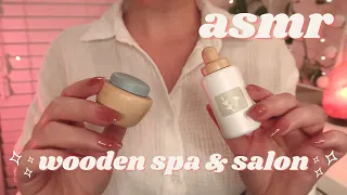 ASMR Wooden Spa & Salon 🧖‍♀️🌿 Soft-Spoken 🌿🧴Personal Attention, Wood Sounds, Paper Crinkles