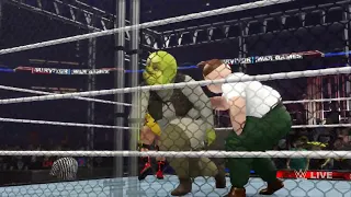 WWE 2K24 Shrek & Peter Griffin War Games Gameplay - (Free To Use & No Commentary)