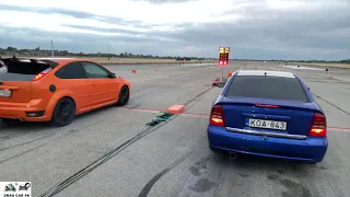 Ford Focus st vs Opel Astra G Bertone drag racing 1/4 mile 🚦🚗 - 4K