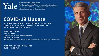 COVID-19 Update: Anthony S. Fauci, M.D., Director, NIAID