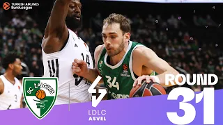 Wembanyama leads ASVEL past Zalgiris! | Round 31, Highlights | Turkish Airlines EuroLeague