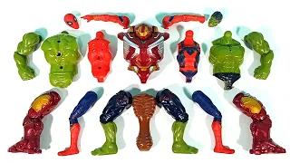 Merakit Mainan Spider-Man, Hulk Smash, Hulk Buster, Siren Head Avengers Toys